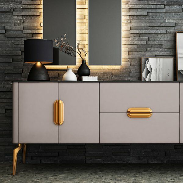 Hafele Mobilya Kulpu Martin D. 96/200mm Parlak Altın