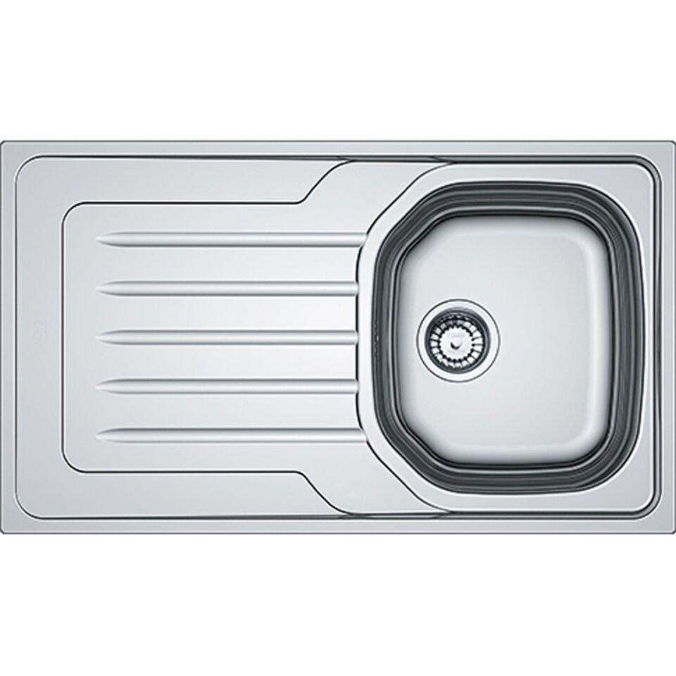 Franke Onda Line Oll 611 Tek Gözlü Sol Damlalıklı Dekorlu Çelik Evye