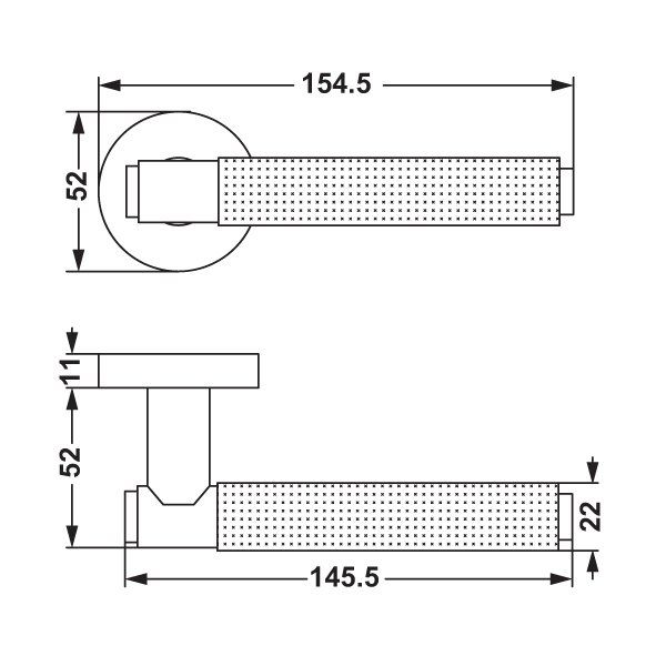 Hafele Kapı Kolu Verona Mat Siyah