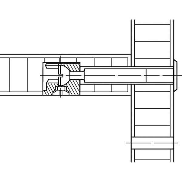 Hafele Minifix Tek Taraflı Kör Mil 19mm (100 Adet),Nikel