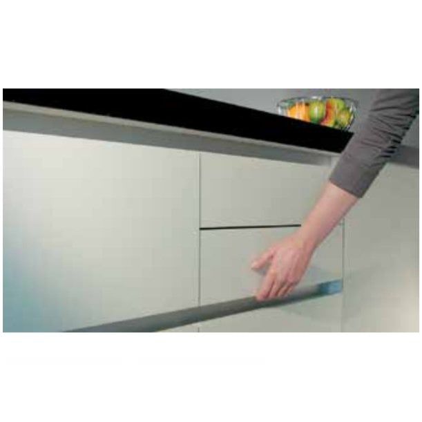 Hafele Profil Kulp Striata-U 4000mm Parlak Krom