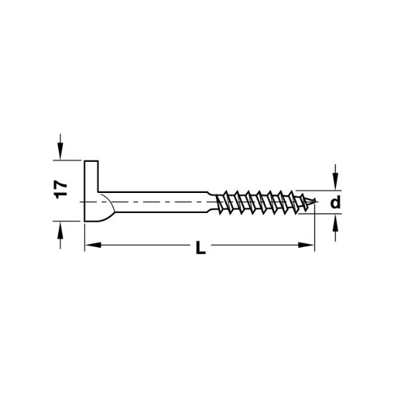 Hafele Kancalı Yıldız Vida 50mm (100 Adet), Galvaniz