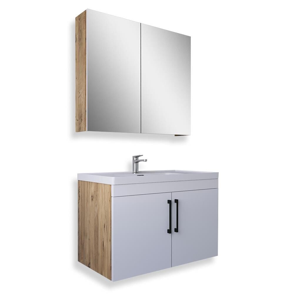 Teta Home Yalova 65 Cm Mdf Banyo Dolabı Seti