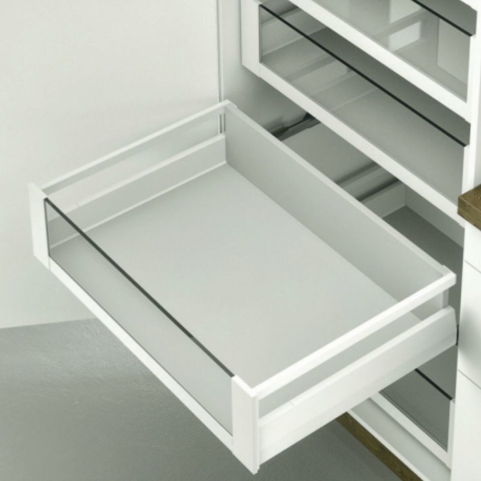 Hafele İç Çekmece Seti 120'lik Modül İçin Kare Bordürlü 45'lik Gri