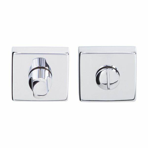 Hafele Kare Wc Kapı Kolu Rozeti 50mm, Parlak Krom Renk