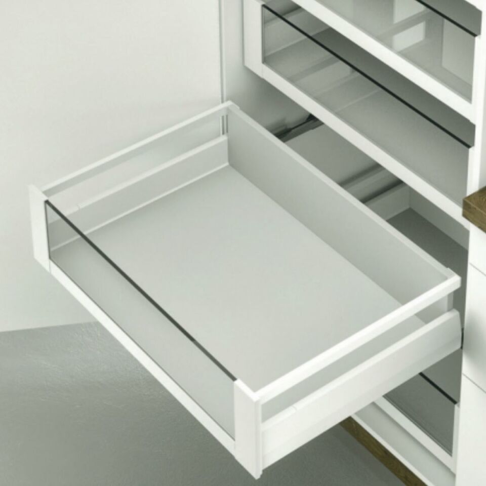 Hafele İç Çekmece Seti 90'lık Modül İçin Kare Bordürlü 45'lik Beyaz