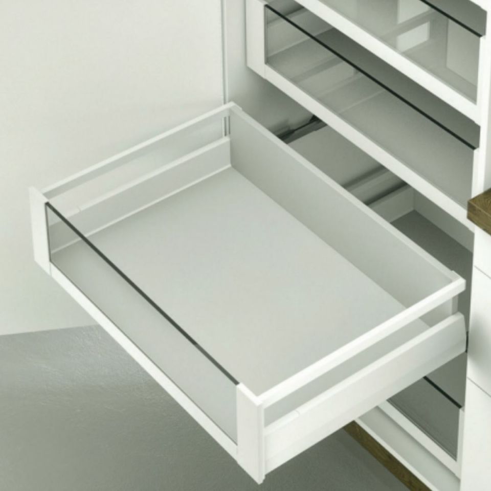 Hafele İç Çekmece Seti 120'lik Modül İçin Kare Bordürlü 30'luk Beyaz