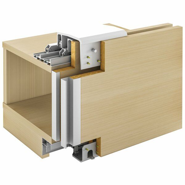 Hafele Profil Kulp Along 2500mm Mat Krom