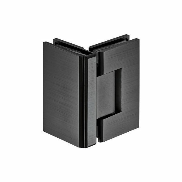 Hafele Duş Menteşesi Cam-Cam 90 Derece Grafit Siyah Renk