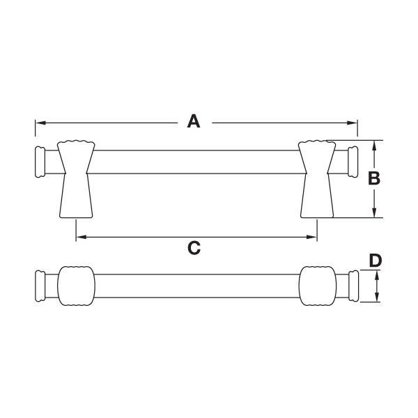 Hafele Mobilya Kulpu Story 320mm Parlak Altın