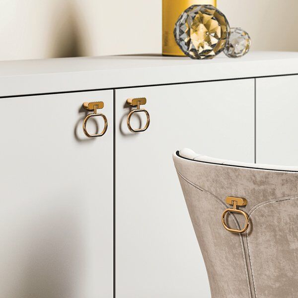 Hafele Sarkaç Kulp Hendel 32mm Parlak Pirinç