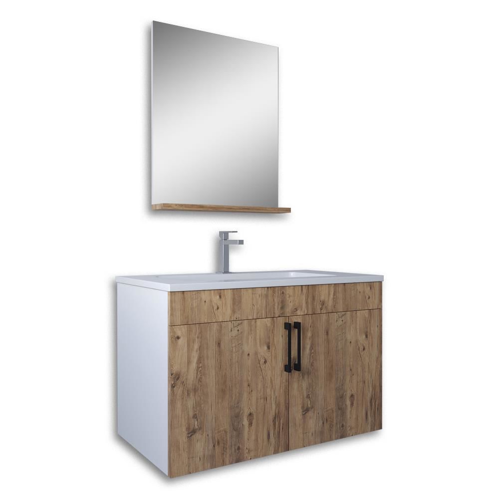 Teta Home Prag 80 Cm Mdf Banyo Dolabı Seti