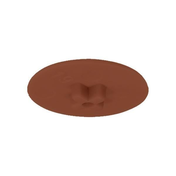 Hafele Minifix Kapak 15mm, Kahve Renk