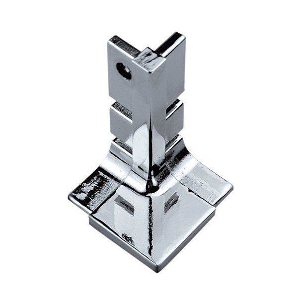 Hafele Profil Kulp Striata-L Köşe Bağlantı Elemanı Parlak Krom