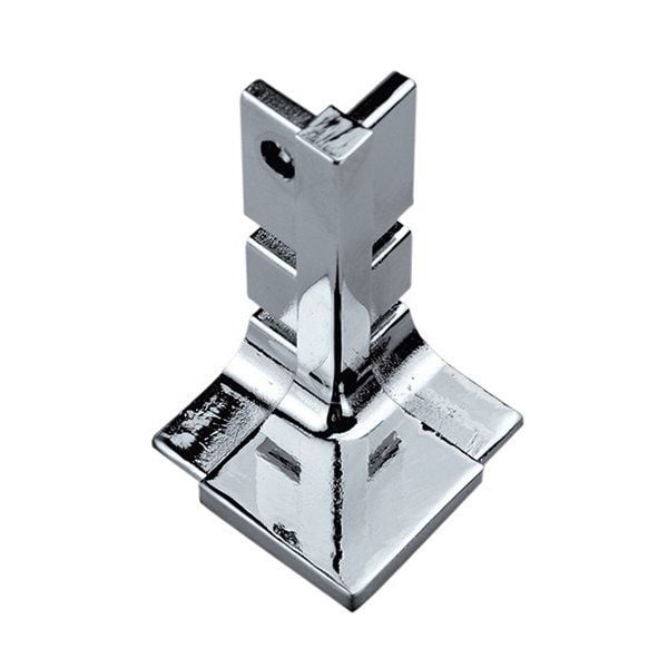 Hafele Profil Kulp Striata-L Köşe Bağlantı Elemanı Parlak Krom