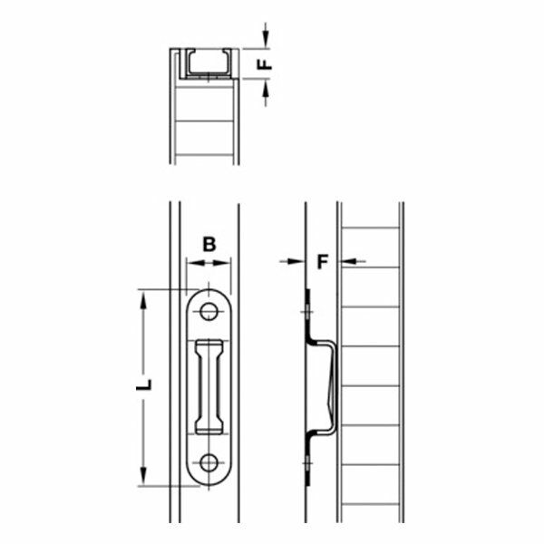 Hafele Modular Raf Bağlantısı 58x13mm (100 Adet)