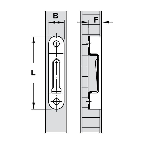 Hafele Modular Raf Bağlantısı 63x12mm (100 Adet)