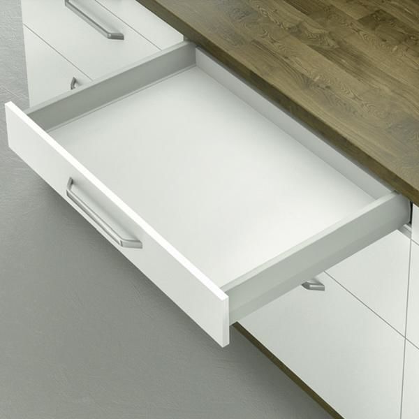 Hafele Çekmece Seti 60'lık Modül İçin Bas Aç Yavaşlatıcılı 45'lik Vidalı Gri