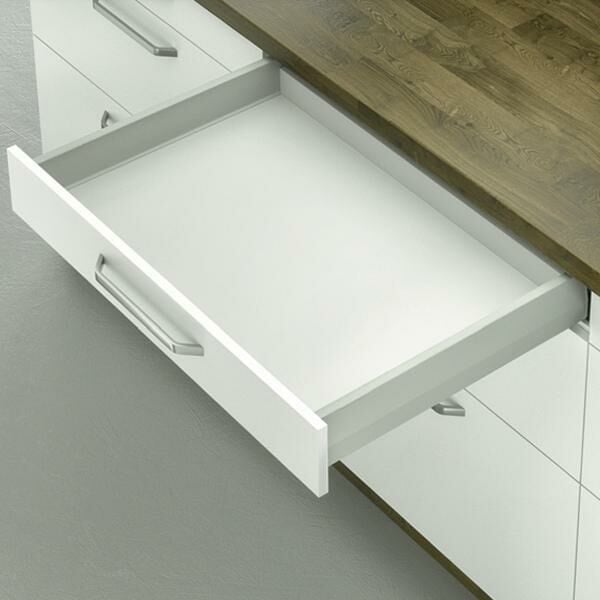 Hafele Çekmece Seti 120'lik Modül İçin Bas Aç Yavaşlatıcılı 45'lik Vidalı Gri