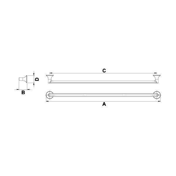 Hafele Mobilya Kulpu Stark 160mm Parlak Rose