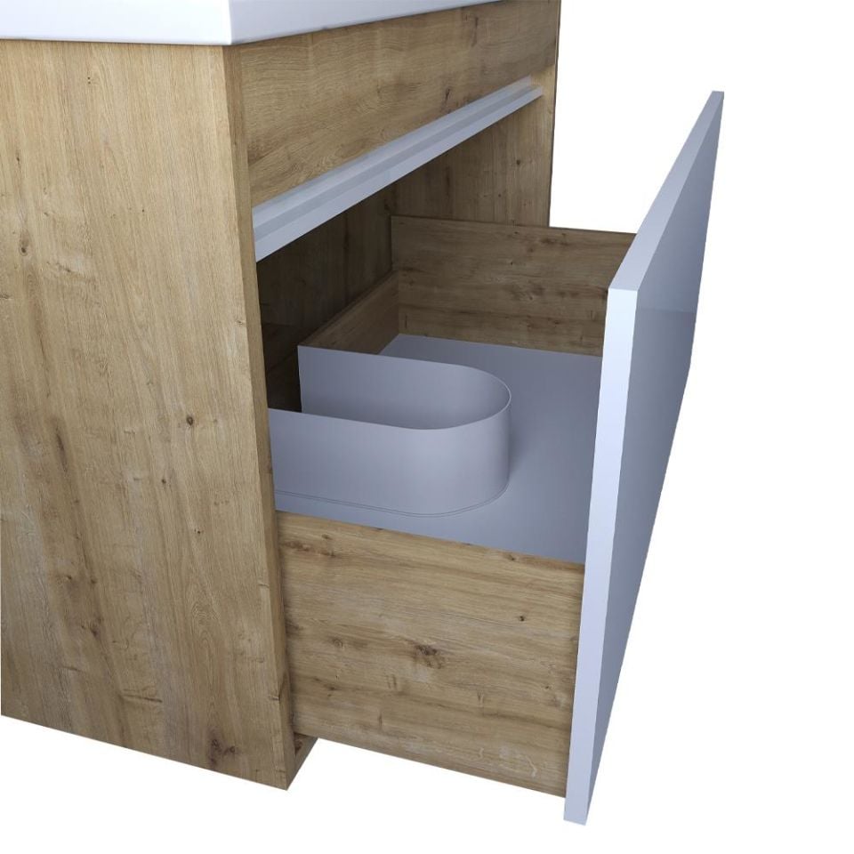 Teta Home Mersin 80 Cm Mdf Banyo Dolabı Seti