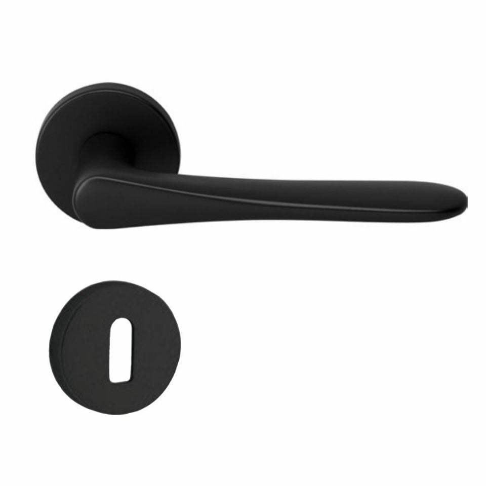 Hafele Kapı Kolu Seti Yana Oda (Cb) Mat Siyah