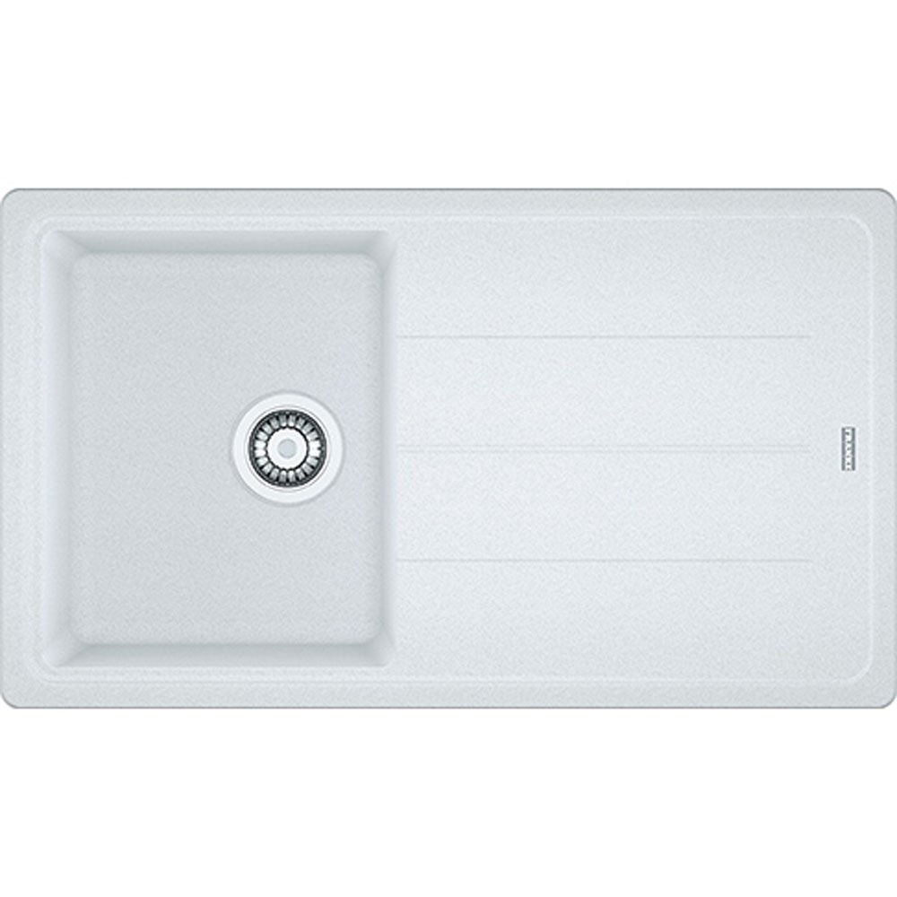 Franke Basis Bfg 611-86 Bianco Tek Gözlü Sağ-Sol Damlalıklı Granit Evye