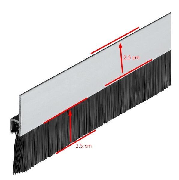 Hafele Kapı Altı Fırçası Yüzeye Monte 1000mm