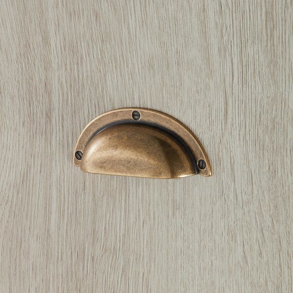 Hafele Kabuk Çekmece Kulpu Lamont 64mm Antik Bronz