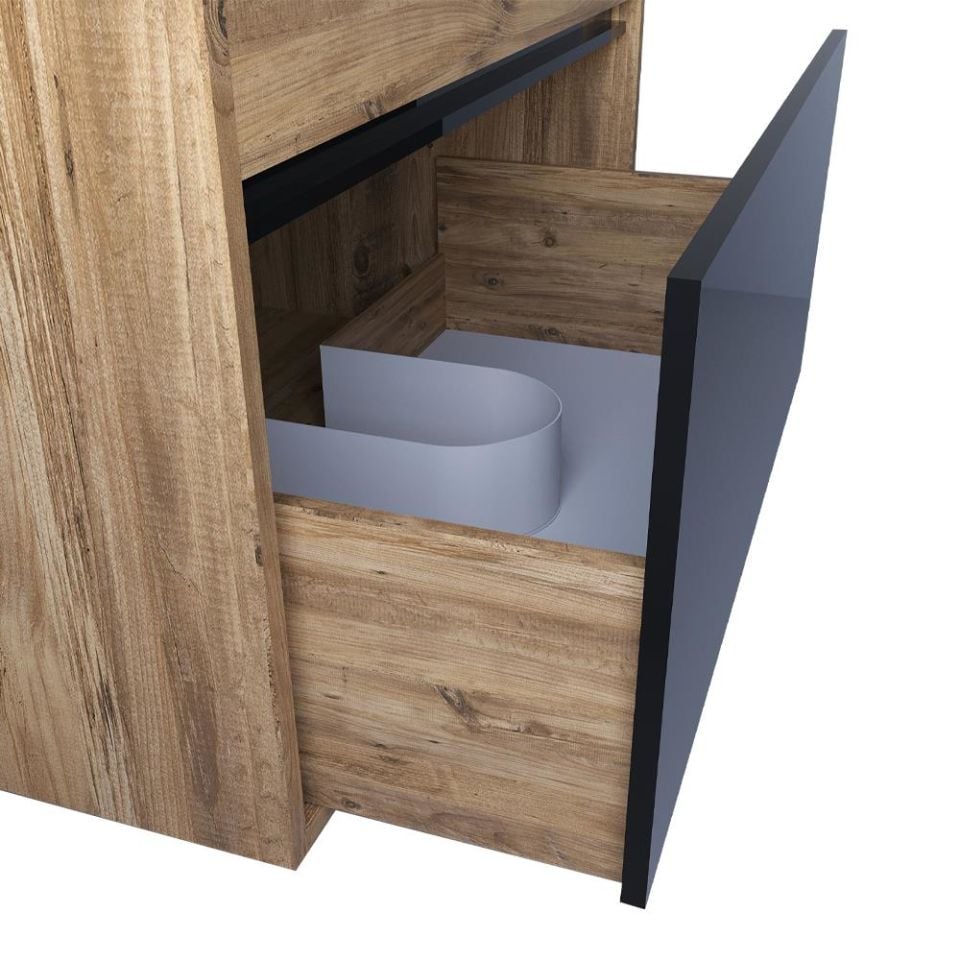 Teta Home Mersin 65 Cm Mdf Banyo Dolabı Seti