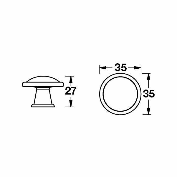 Hafele Düğme Kulp Louisiana Jr. Antik Gümüş