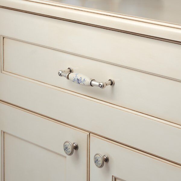 Hafele Mobilya Kulpu Louisiana 96mm Antik Gümüş