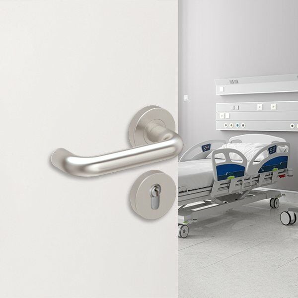 Hafele Kapı Kolu Seti Roland- M Barelli Paslanmaz Çelik Mat