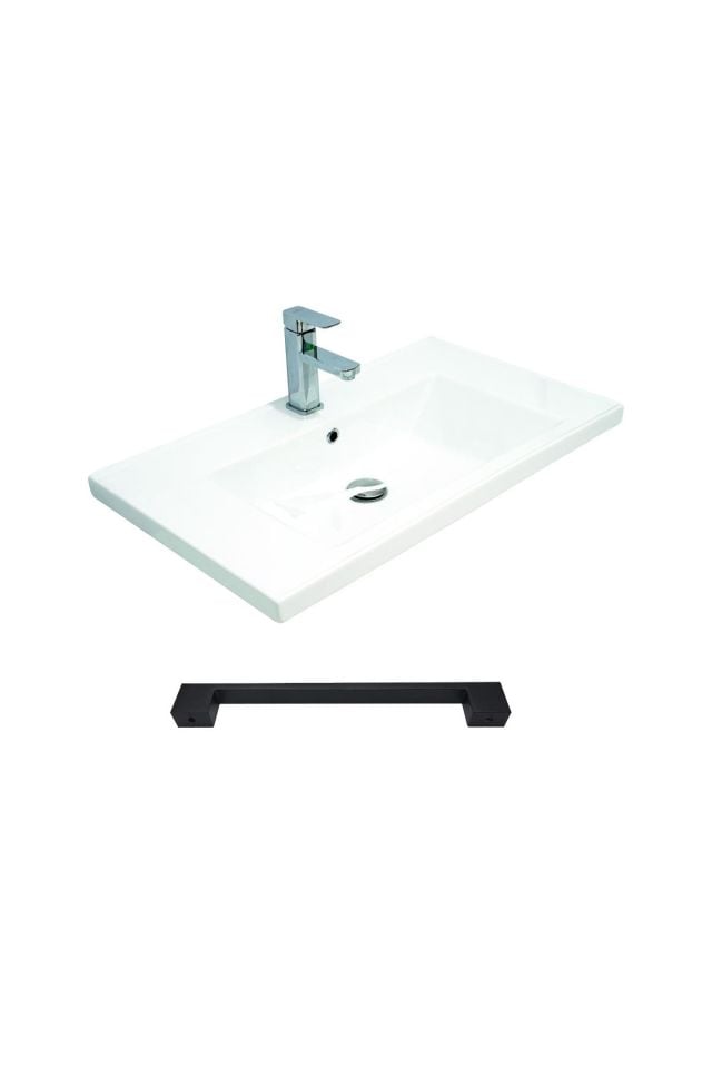 Teta Home Lizbon 100 cm Mdf Banyo Dolabı Seti ve Boy Dolabı