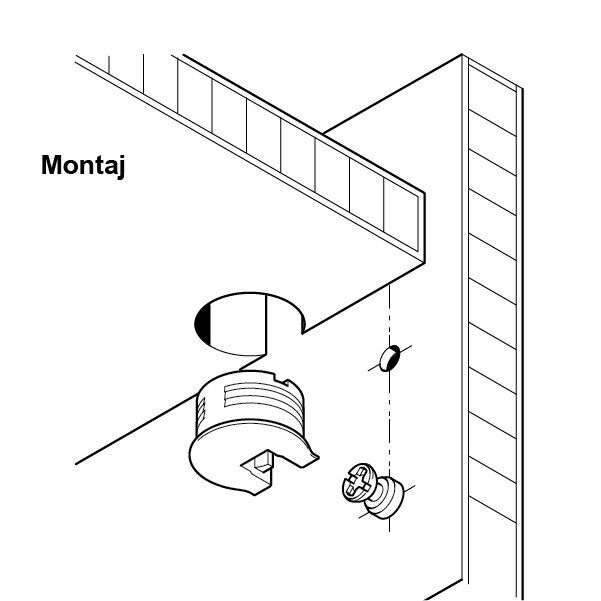 Hafele Rafix20 Tab Çekme Mili 5/7,5 (100 Adet)