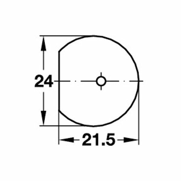 Hafele Rafix20 Kapak (100 Adet), Bej