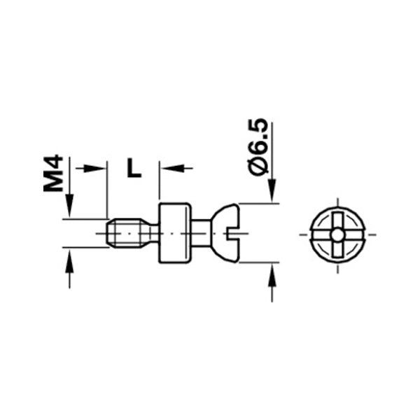 Hafele Rafix20 Dübelli Mil M4/7,5mm (100 Adet), Galvaniz
