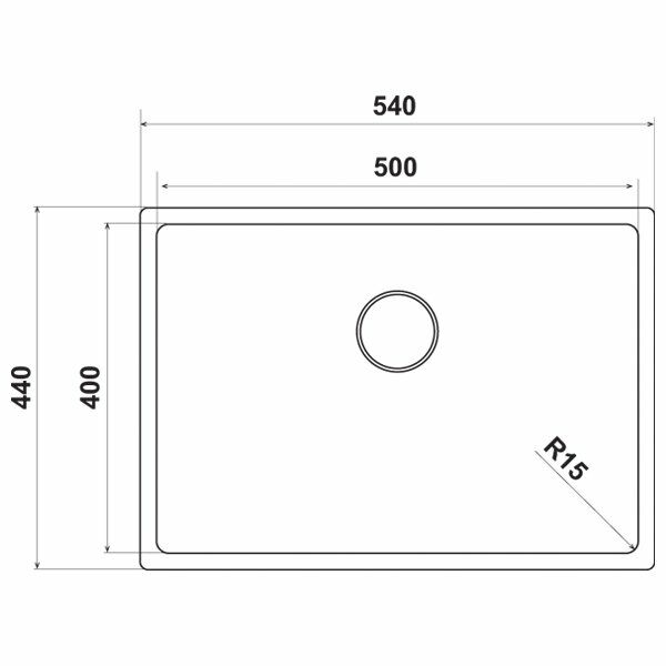 Hafele Novara05 Eviye Seti 540x440mm Paslanmaz Çelik Parlak