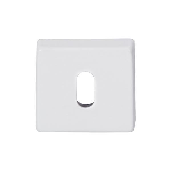 Hafele Kare Oda Kapı Kolu Rozeti 50mm, Beyaz Renk