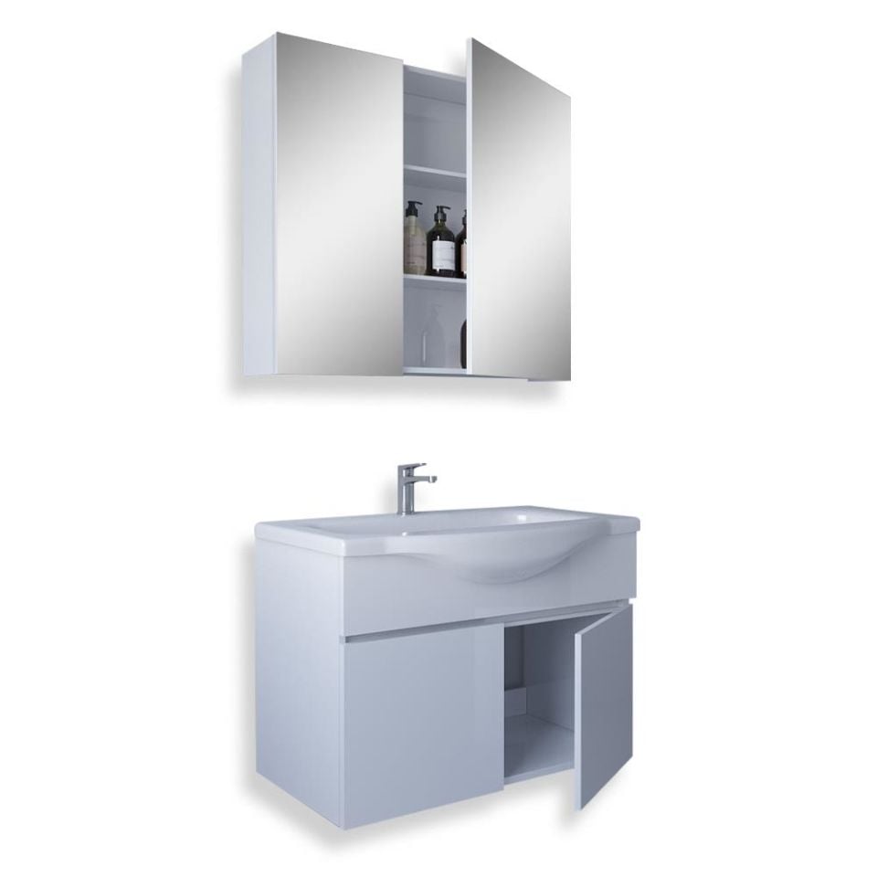 Teta Home Kahire 65 Cm Mdf Banyo Dolabı Seti
