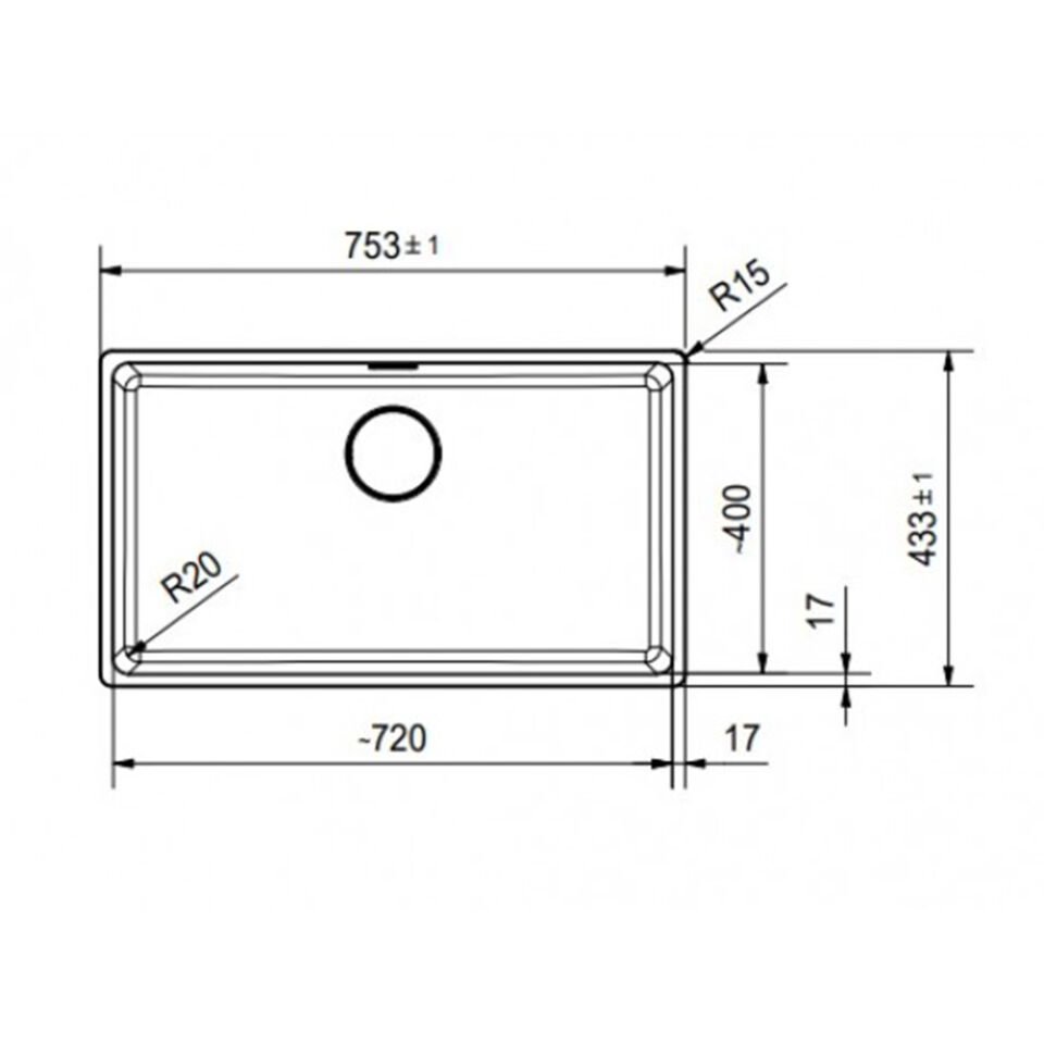 Franke Maris MRG 210/110-72 Avena Granit Tezgah Altı Eviye