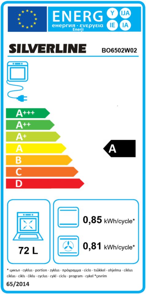 Silverline 6502W02 Beyaz Fırın