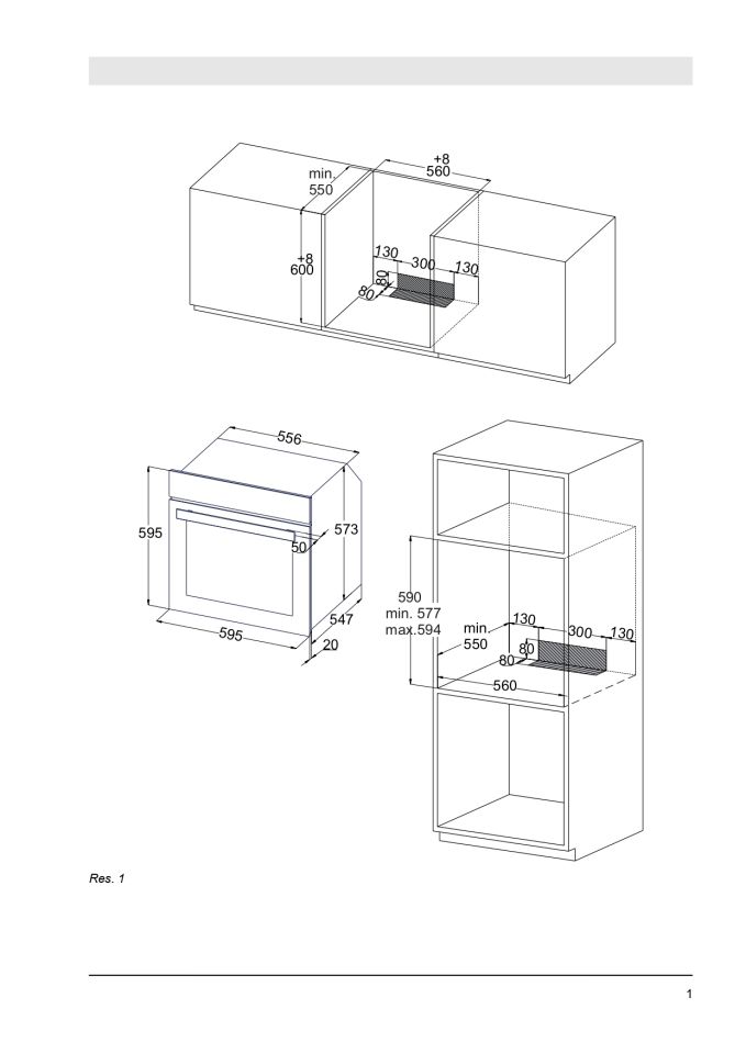 Silverlıne BO6504W01 Beyaz Ankastre Fırın