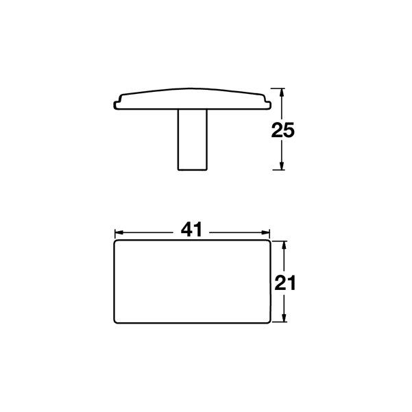 Hafele Düğme Kulp Adda Jr. Parlak Krom