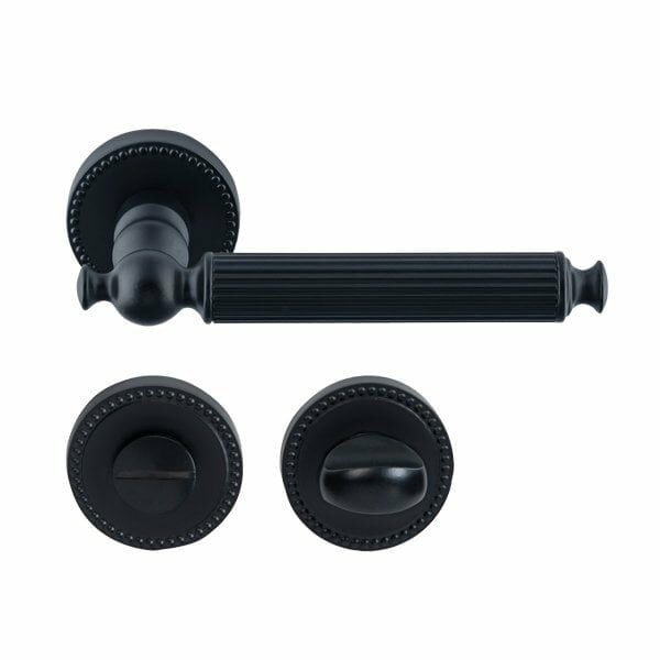 Hafele Kapı Kolu Seti Calisto WC Mat Siyah