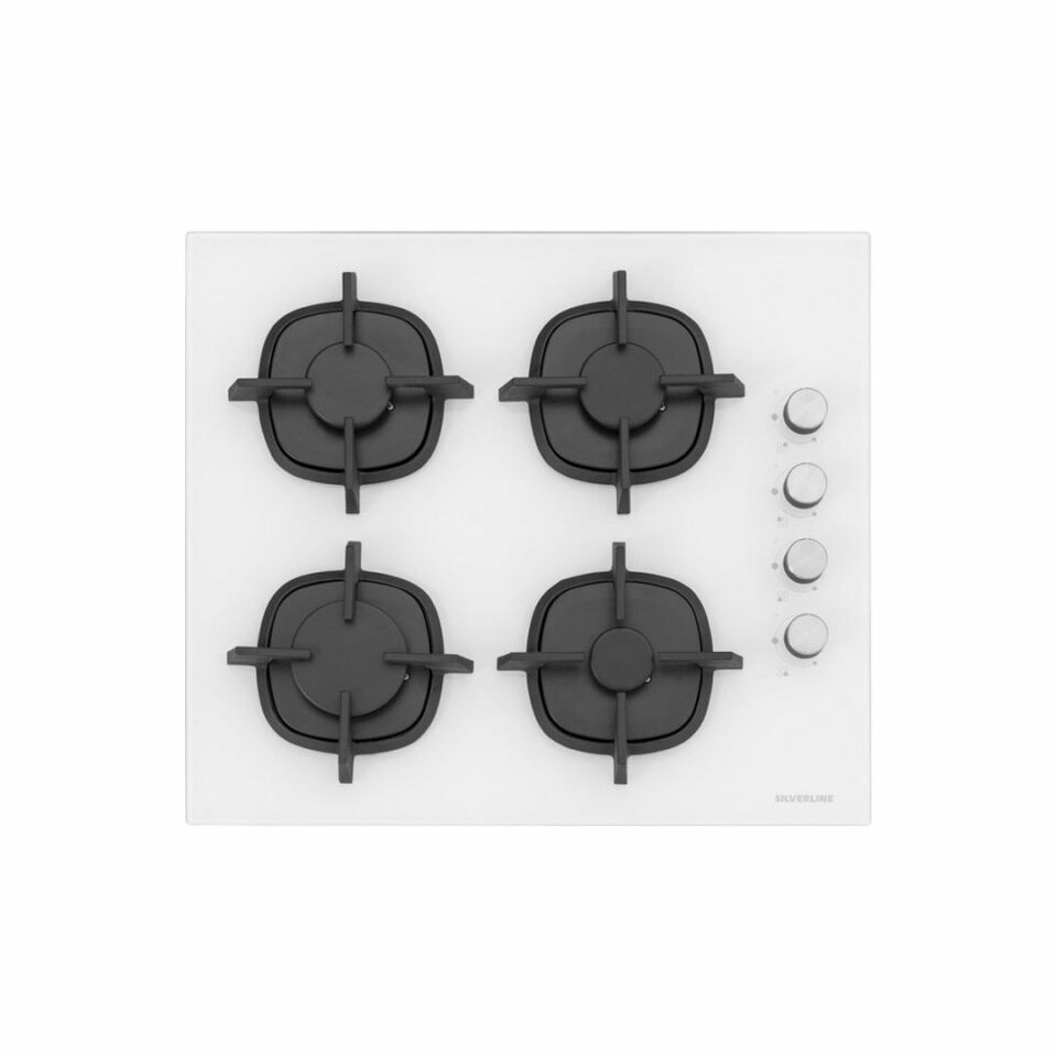 Silverlıne CS5343W01 Beyaz Cam Ocak