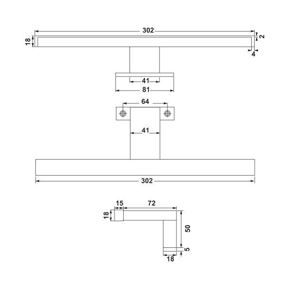 Hafele Aplik Ayna Üstü Espe 4000K Beyaz Renk