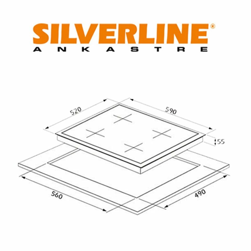 Silverline CS5343 B01 Ankastre Ocak