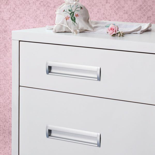 Hafele Gömme Kulp Abigail 192mm Mat Krom