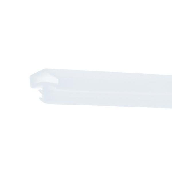 Hafele F05 Ortadan Basan Çatı Tipi Kapı Fitili 12mm, Mat Beyaz Renk